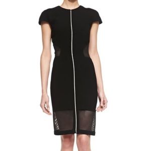 L'AGENCE | Black Mesh Cutout Dress Sz.6